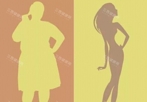 全身吸脂前后對比卡通示意圖 全身吸脂前后對比卡通示意圖