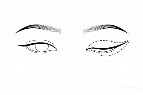 割雙眼皮卡通展示圖