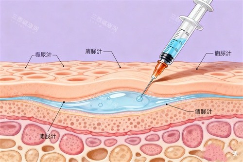 皮膚注射針劑卡通圖