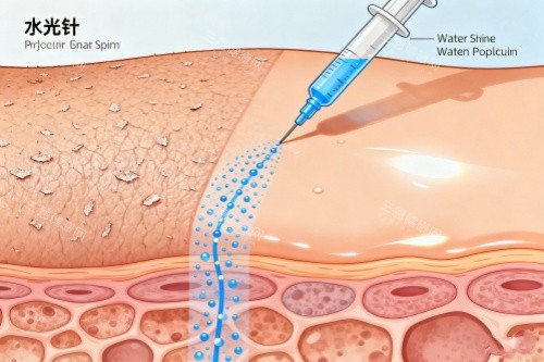 水光注射卡通圖