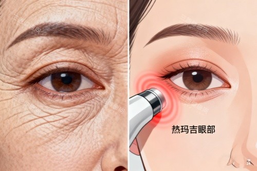 熱瑪吉眼部前后對比圖